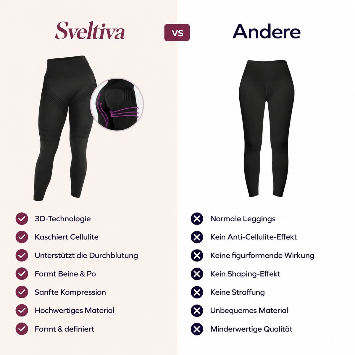 Sveltiva™ ContourFit - 3D-gebreide Contourlegging met Hoge Taille
