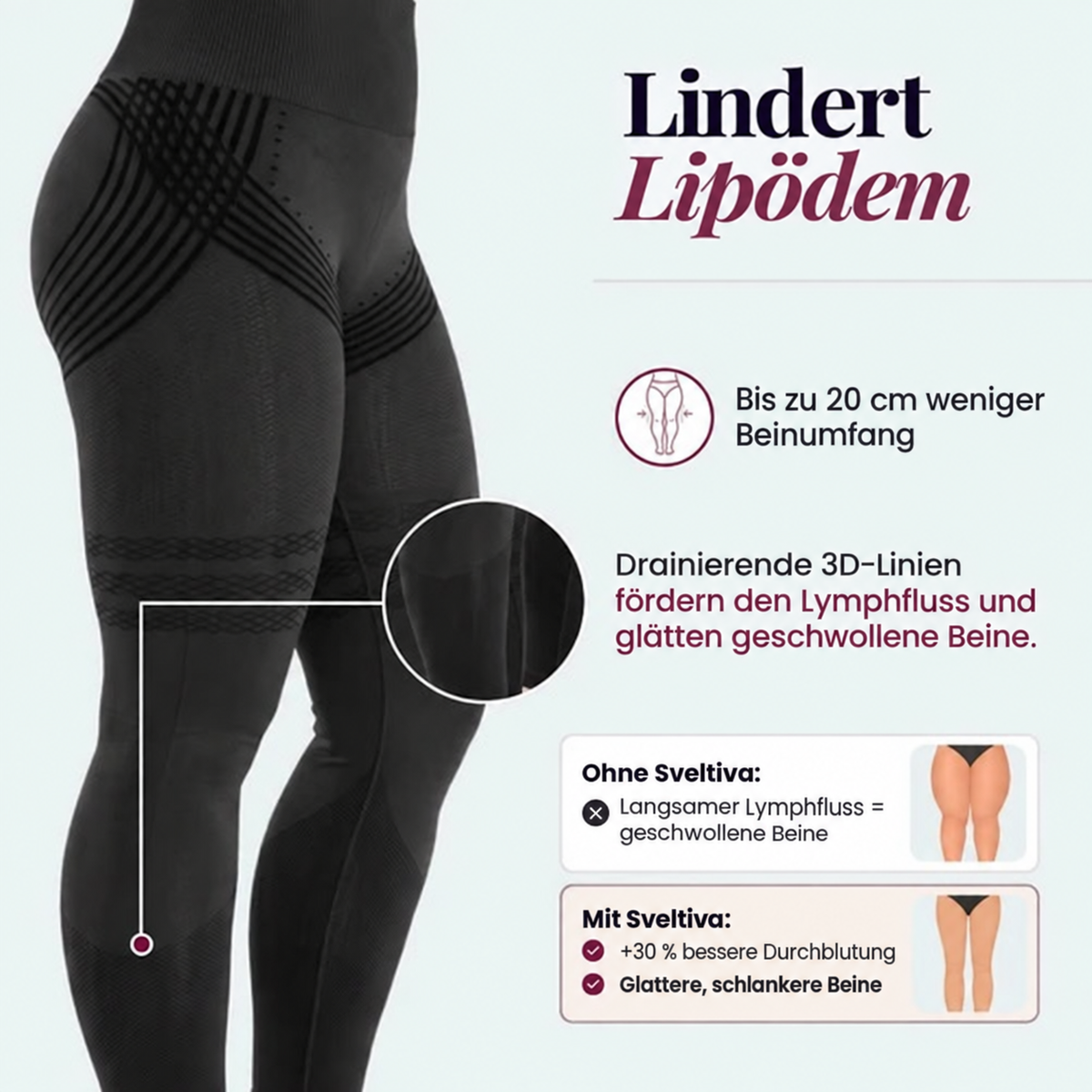Sveltiva™ ContourFit - 3D-gebreide Contourlegging met Hoge Taille