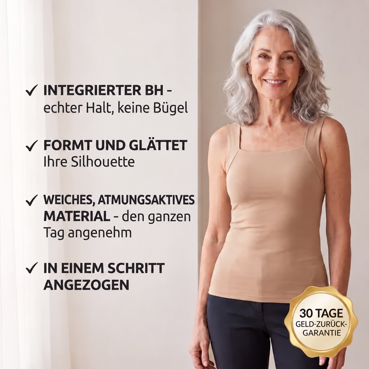 Silhoeva™ SmoothTank - Naadloze Tanktop met Ingebouwde BH