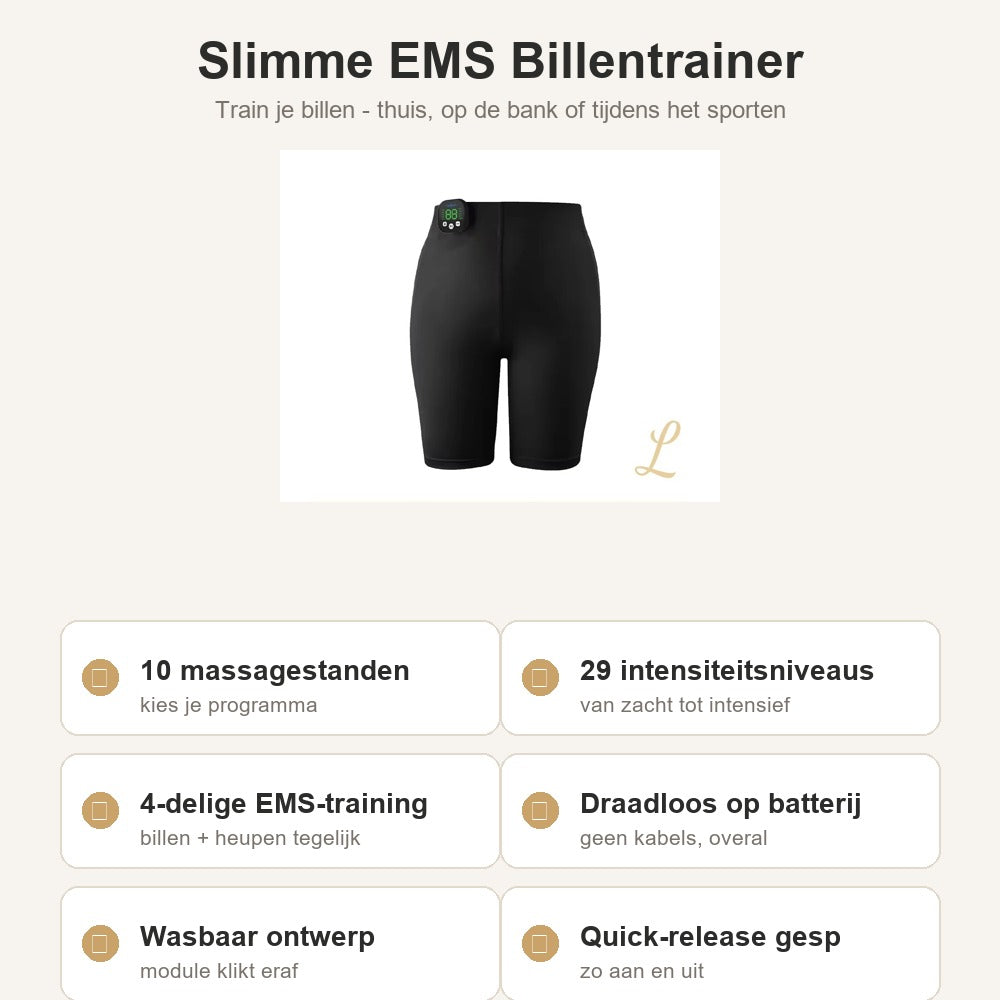 Sculptiva BootyLift - kenmerken: 10 standen, 29 niveaus, wasbaar