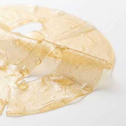 Close-up bio-collageen masker textuur