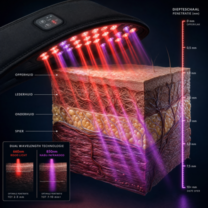 Hoe het werkt - 660nm rood licht en 850nm nabij-infrarood
